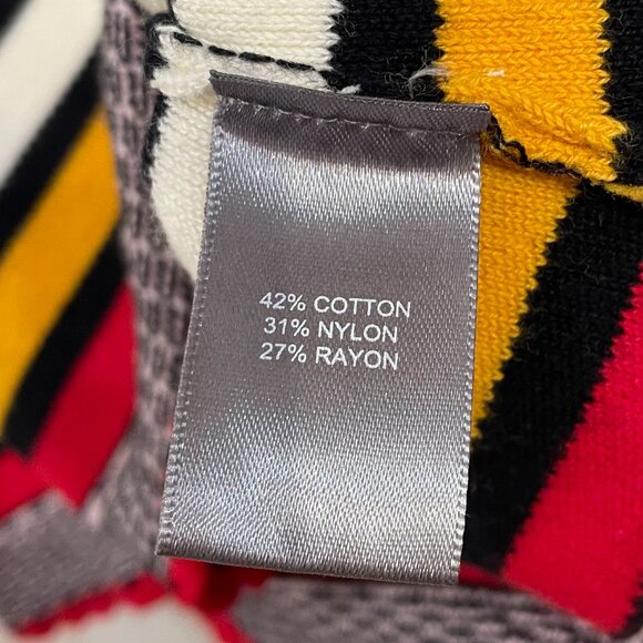 EUC Y2K Multicolor Stripe Cotton Blend Sweater XS - Picture 5 of 6